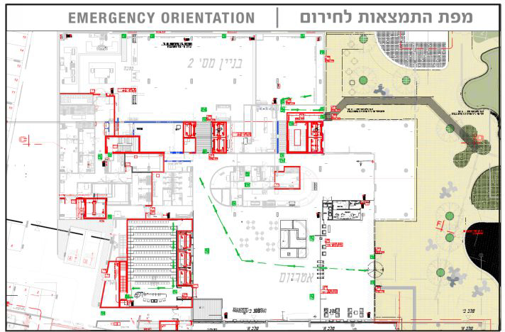 שלט מפת מילוט בהתאמה אישית